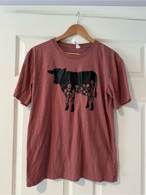 Floral Cow T-Shirt